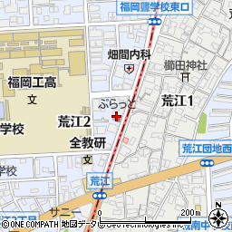 英進館荒江本館周辺の地図