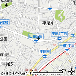 トラストパーク平尾４丁目パーキング周辺の地図