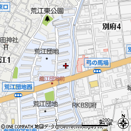 福岡県福岡市城南区荒江団地2周辺の地図