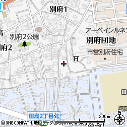 ピュア別府南七番館周辺の地図
