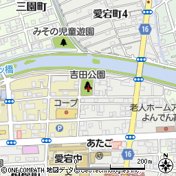 吉田公園周辺の地図