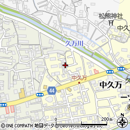 高知県高知市中久万292-6周辺の地図