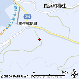 愛媛県大洲市長浜町櫛生174周辺の地図