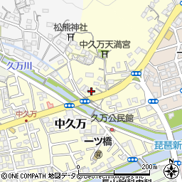 高知県高知市中久万190周辺の地図