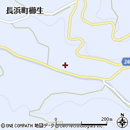 愛媛県大洲市長浜町櫛生141周辺の地図