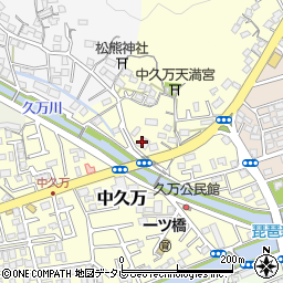 高知県高知市中久万191周辺の地図