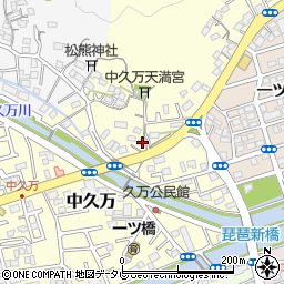 高知県高知市中久万183-1周辺の地図
