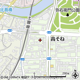 高知県高知市高そね8-14周辺の地図