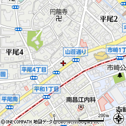 福岡銀行平尾支店平尾山荘通り出張所周辺の地図