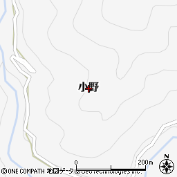 高知県吾川郡いの町小野周辺の地図