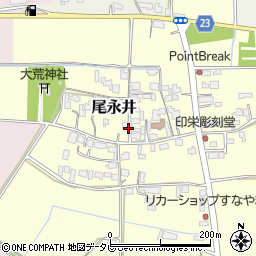 大分県宇佐市尾永井周辺の地図