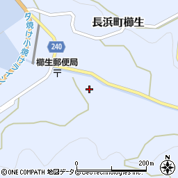 愛媛県大洲市長浜町櫛生195周辺の地図