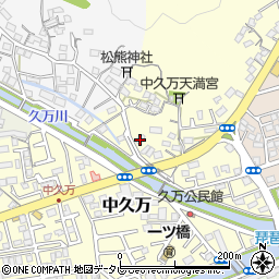 高知県高知市中久万193周辺の地図