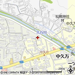 高知県高知市中久万304周辺の地図