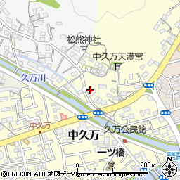 高知県高知市中久万194周辺の地図