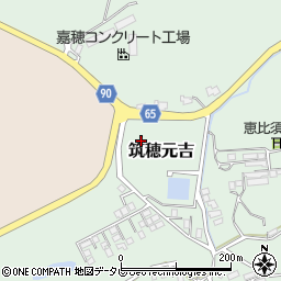 福岡県飯塚市筑穂元吉周辺の地図