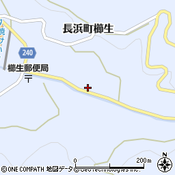 愛媛県大洲市長浜町櫛生乙157周辺の地図