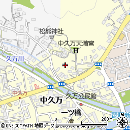 高知県高知市中久万180周辺の地図