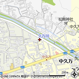 高知県高知市中久万208周辺の地図