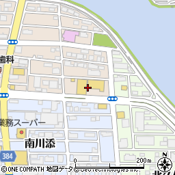 株式会社コスモス薬品　ディスカウントドラッグコスモス北川添店周辺の地図