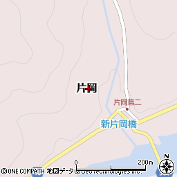 高知県高岡郡越知町片岡周辺の地図