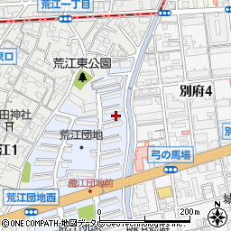 福岡県福岡市城南区荒江団地5周辺の地図
