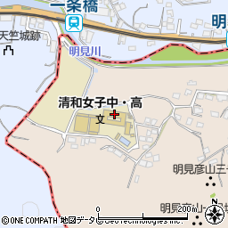 清和女子中学校周辺の地図