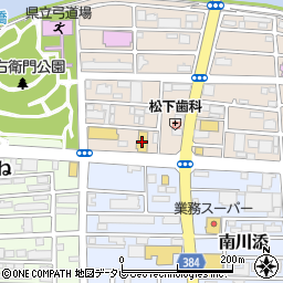 ダイソー＆アオヤマ高知インター店周辺の地図