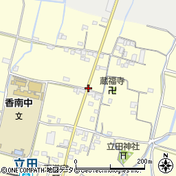 立田本村北周辺の地図