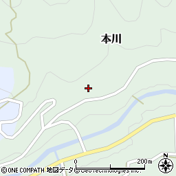 愛媛県喜多郡内子町本川1666周辺の地図