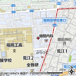 福岡県福岡市早良区荒江2丁目7-6周辺の地図