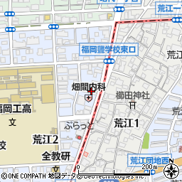 福岡県福岡市早良区荒江2丁目6周辺の地図