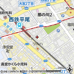 チュリス平尾駅前周辺の地図