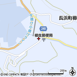 愛媛県大洲市長浜町櫛生168周辺の地図