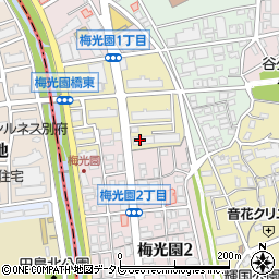 福岡県福岡市中央区梅光園団地3周辺の地図