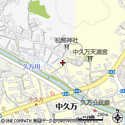 高知県高知市中久万206周辺の地図