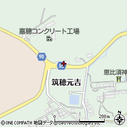 福岡県飯塚市筑穂元吉598-2周辺の地図