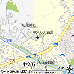 高知県高知市中久万168周辺の地図