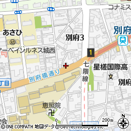 サンリヤン別府駅前周辺の地図