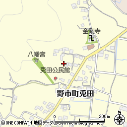 高知県香南市野市町兎田周辺の地図