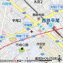 河内鴨ともつ鍋 博多酒楽 平尾店周辺の地図