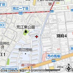 福岡県福岡市城南区荒江団地6周辺の地図