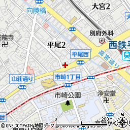 西日本シティ銀行平尾 ＡＴＭ周辺の地図