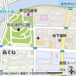 日信ＩＴフィールドサービス株式会社高知サテライトオフィス周辺の地図