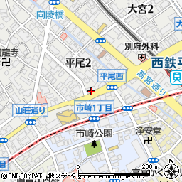 西日本シティ銀行平尾支店周辺の地図