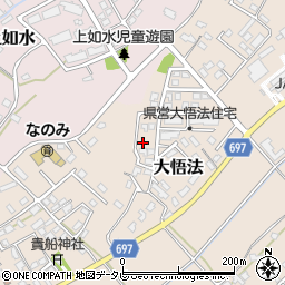 大分県中津市大悟法431周辺の地図