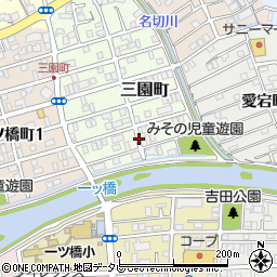〒780-0034 高知県高知市三園町の地図