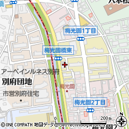 福岡県福岡市中央区梅光園団地周辺の地図