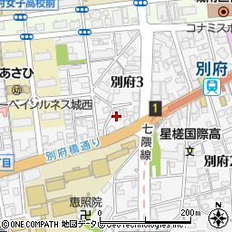 グループホーム ウィズライフ別府周辺の地図