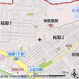 福岡県糟屋郡宇美町桜原周辺の地図